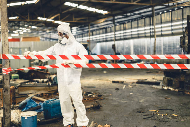 Professional Biohazard technician working in Phoenixville, PA
